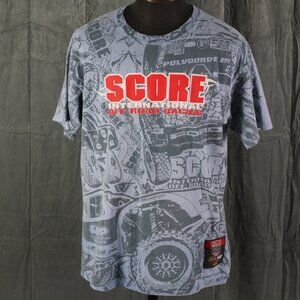 Retro Racing Shirt - Score International Off Racing All Over Print - Men's XL